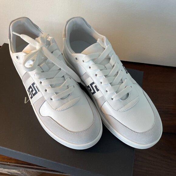 Versace Women's Greca Low Top White and Grey Sneakers, 1012657, Sizes 37, 38 - Picture 3 of 16
